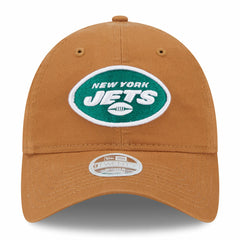 New York Jets New Era Women's Main Core Classic 2.0 9TWENTY Adjustable Hat Brown | NFL