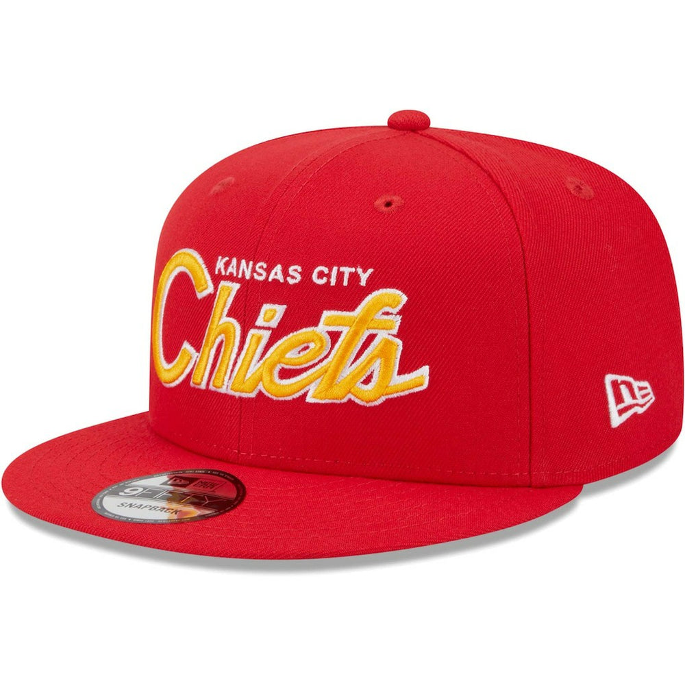 Kansas City Chiefs New Era Main Script 9FIFTY Snapback Hat Red | NFL