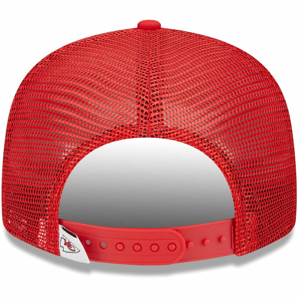 Kansas City Chiefs New Era Youth Main Trucker 9FIFTY Snapback Hat Red | NFL