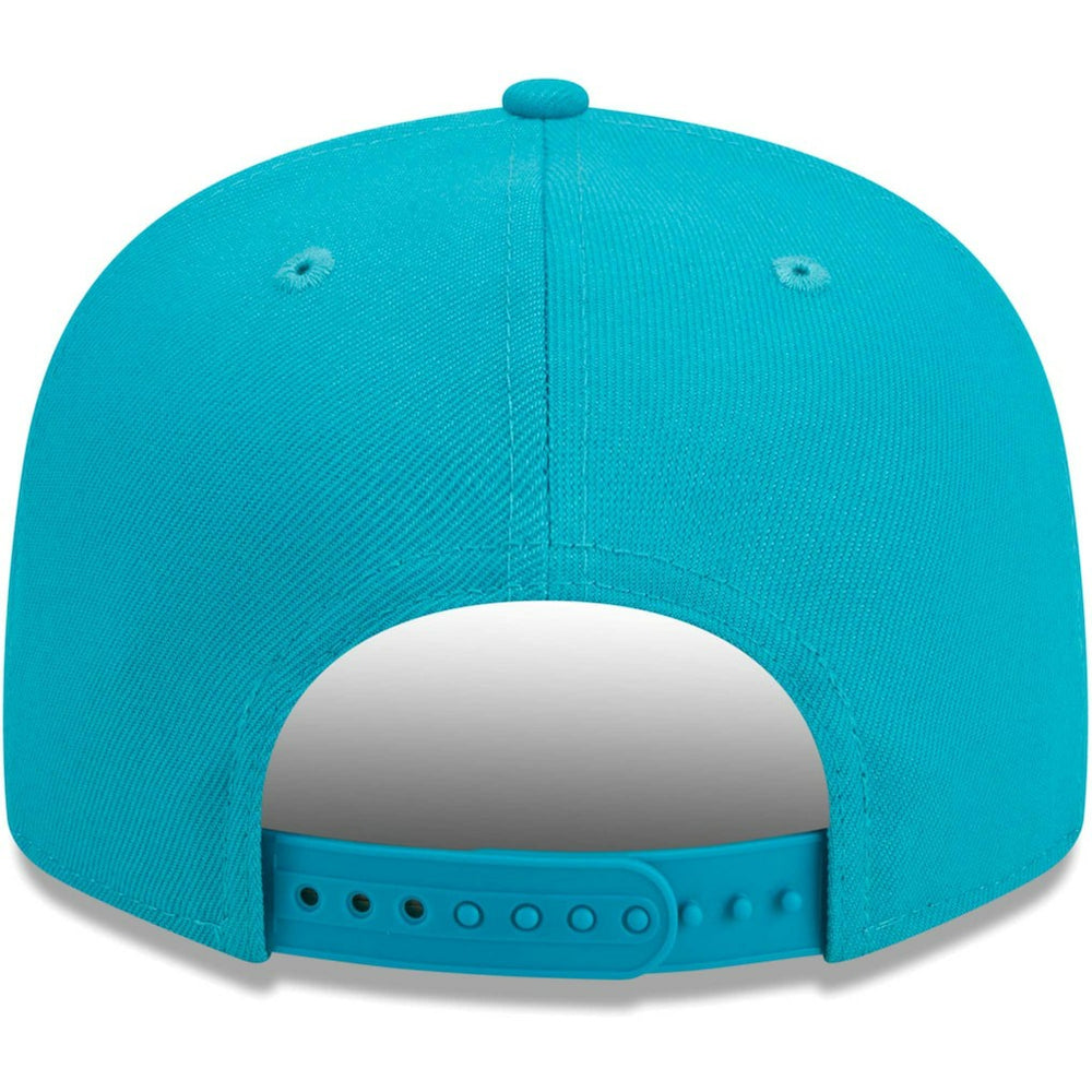 Miami Dolphins New Era Main Script 9FIFTY Snapback Hat Aqua | NFL