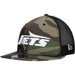 New York Jets New Era Main Trucker 9FIFTY Snapback Hat Camo | NFL