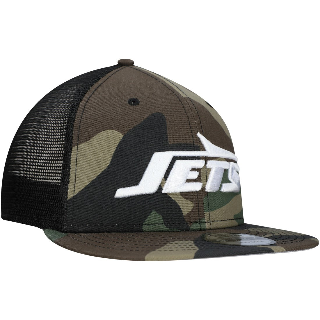 New York Jets New Era Main Trucker 9FIFTY Snapback Hat Camo | NFL