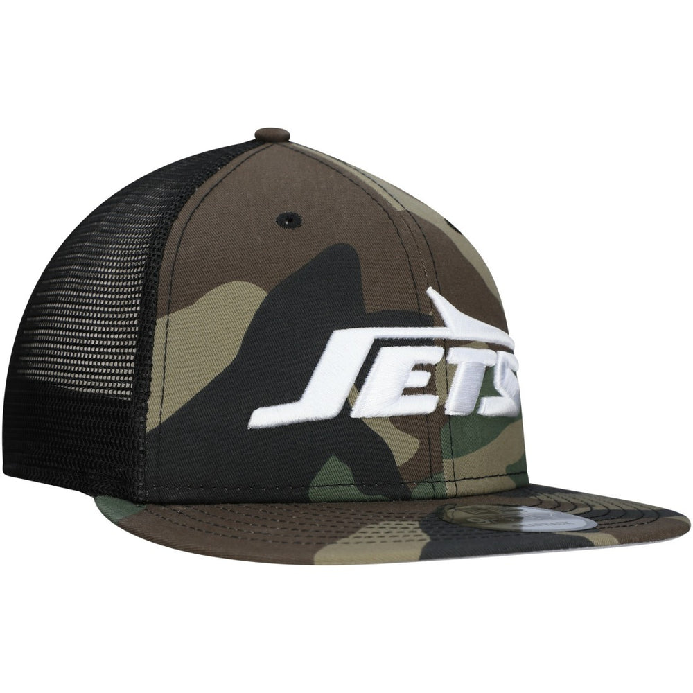 New York Jets New Era Main Trucker 9FIFTY Snapback Hat Camo | NFL
