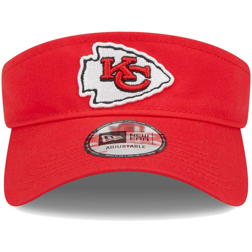 Kansas City Chiefs New Era Main Adjustable Visor Red | NFL