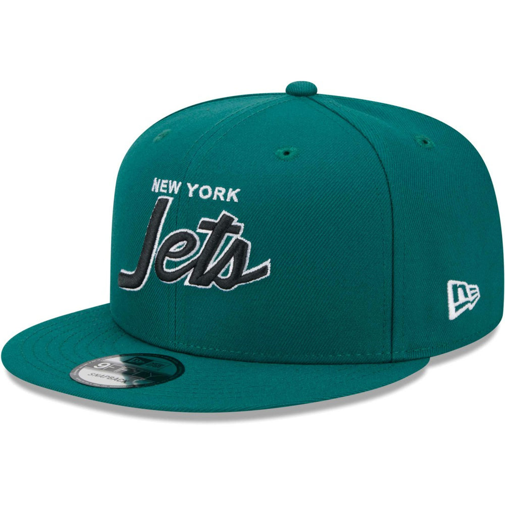 New York Jets New Era Main Script 9FIFTY Snapback Hat Green | NFL