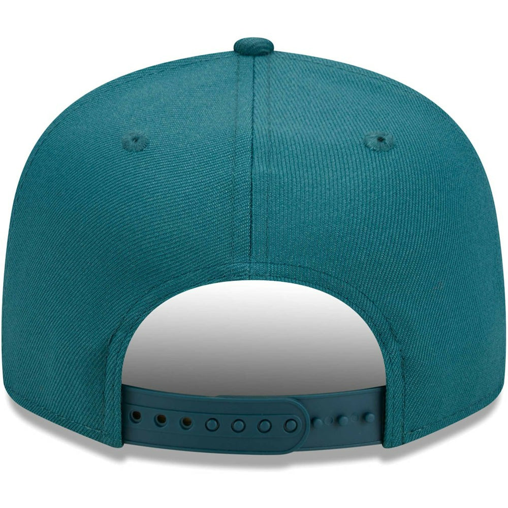 Philadelphia Eagles New Era Main Script 9FIFTY Snapback Hat Midnight Green | NFL