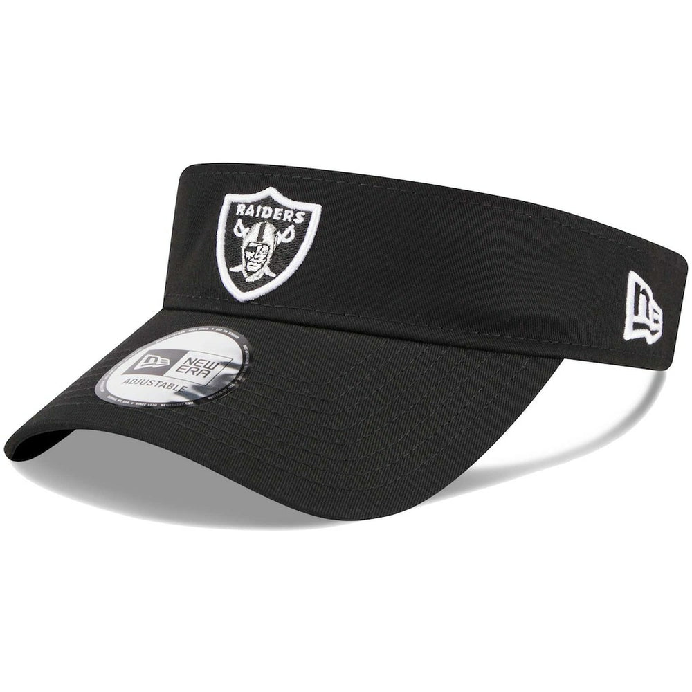 Las Vegas Raiders New Era Main Adjustable Visor Black | NFL