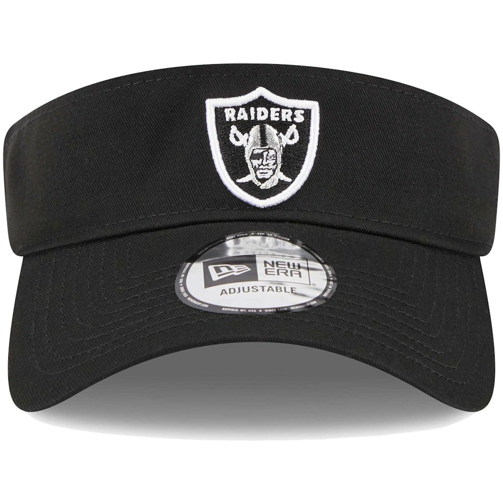 Las Vegas Raiders New Era Main Adjustable Visor Black | NFL
