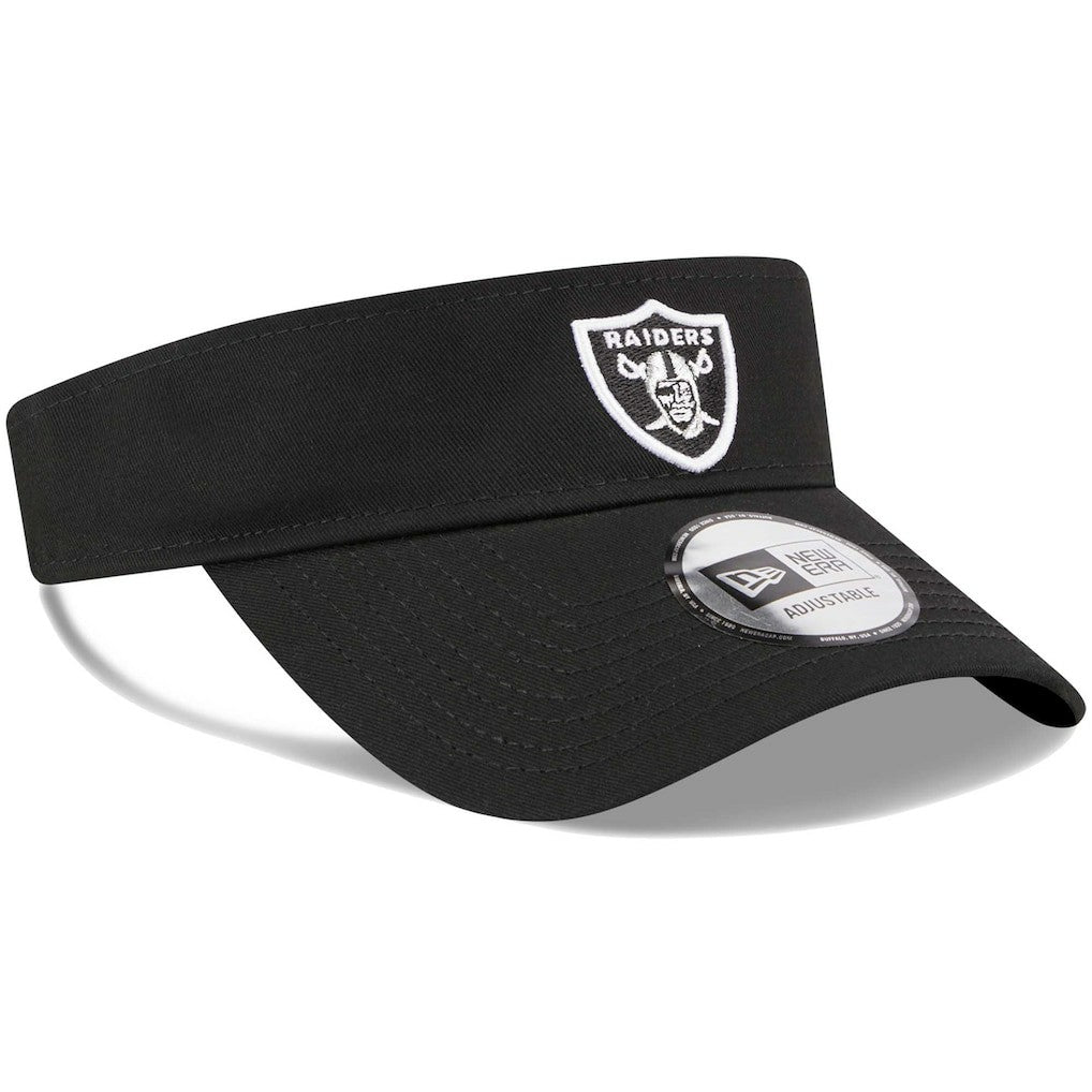 Las Vegas Raiders New Era Main Adjustable Visor Black | NFL