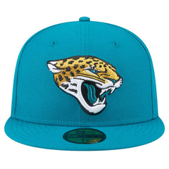 Jacksonville Jaguars New Era Main 59FIFTY Fitted Hat Teal | NFL