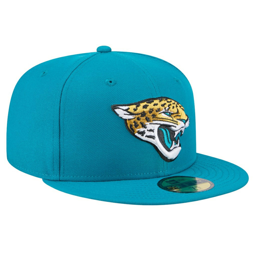 Jacksonville Jaguars New Era Main 59FIFTY Fitted Hat Teal | NFL