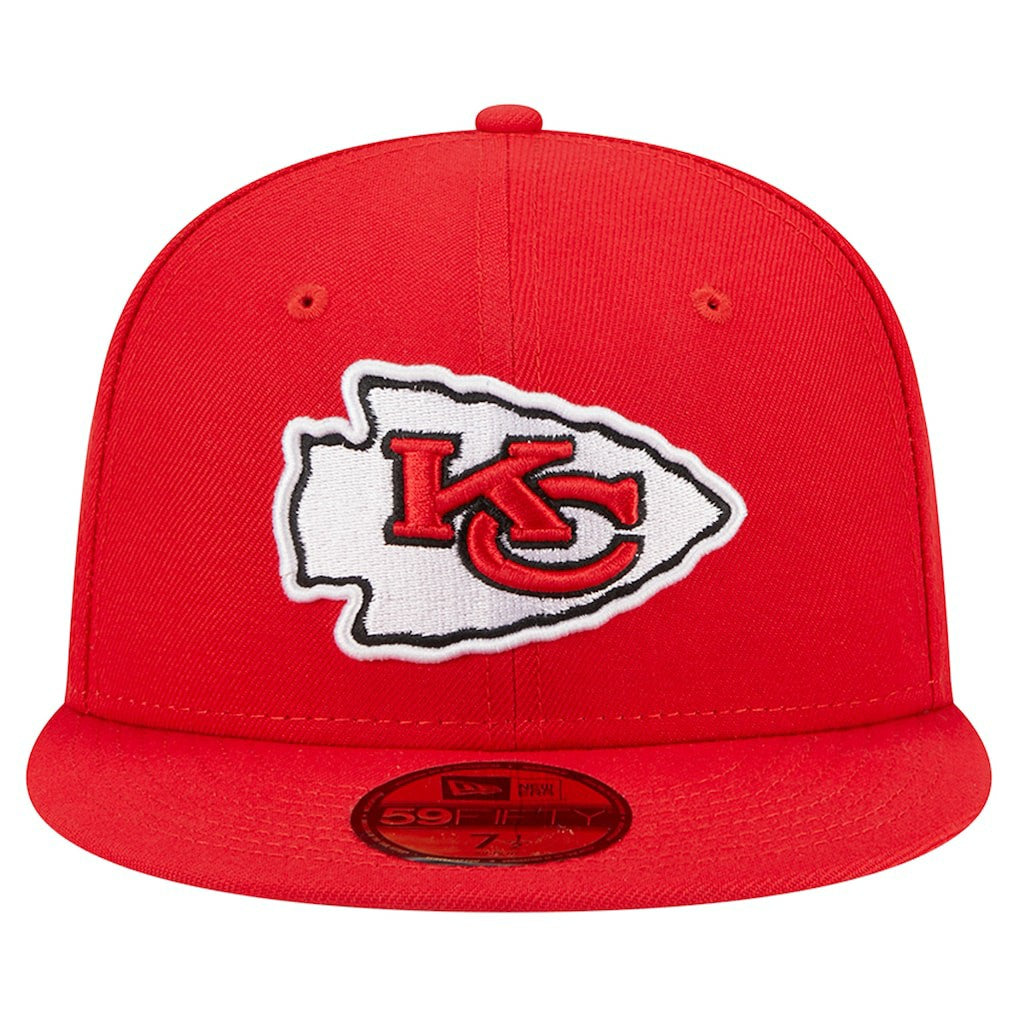 Kansas City Chiefs New Era Main 59FIFTY Fitted Hat Red | NFL