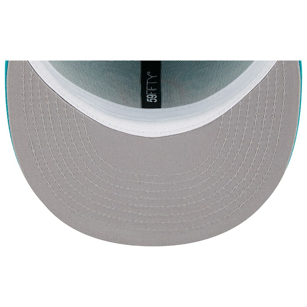 Miami Dolphins New Era Main 59FIFTY Fitted Hat Aqua | NFL