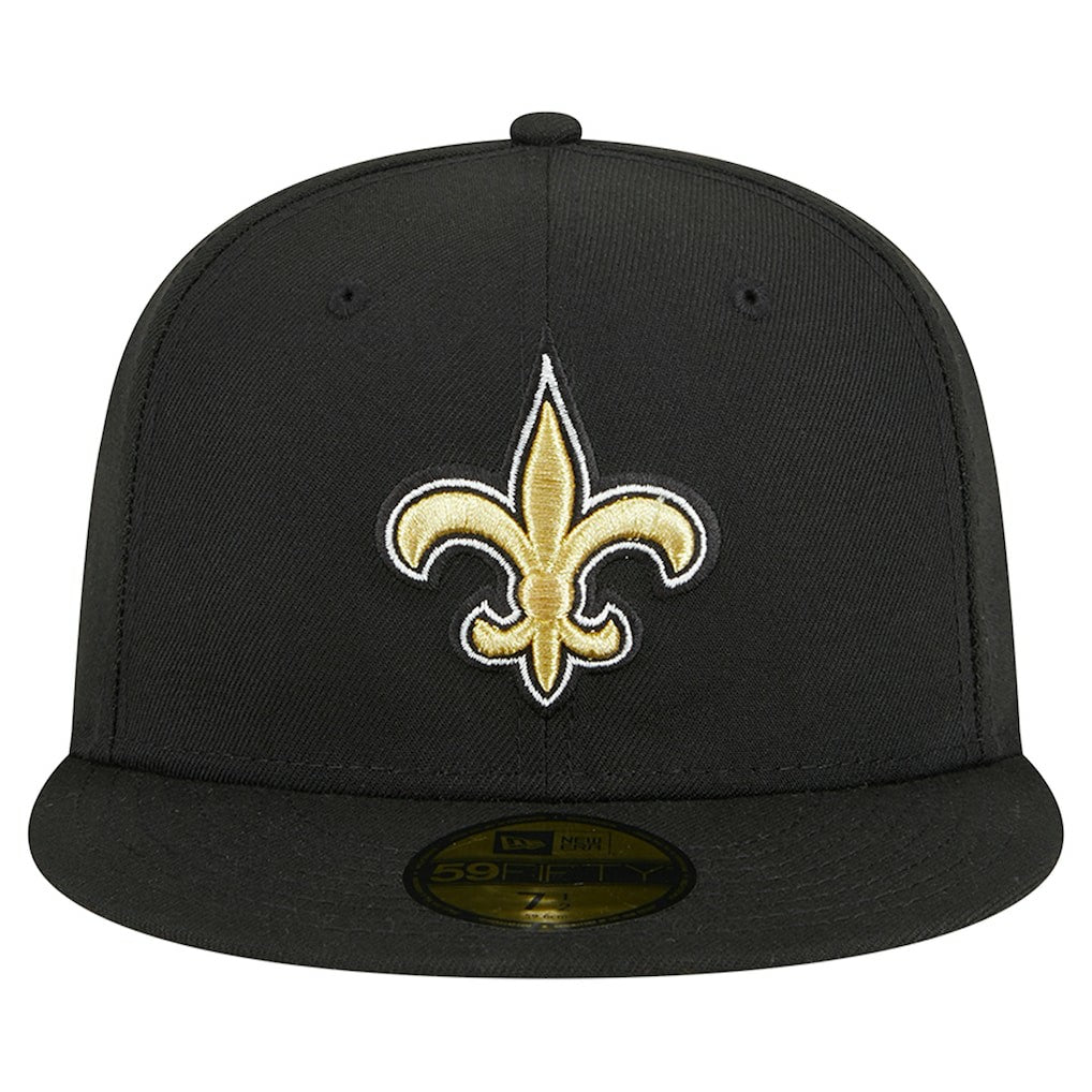 New Orleans Saints New Era Main 59FIFTY Fitted Hat Black | NFL
