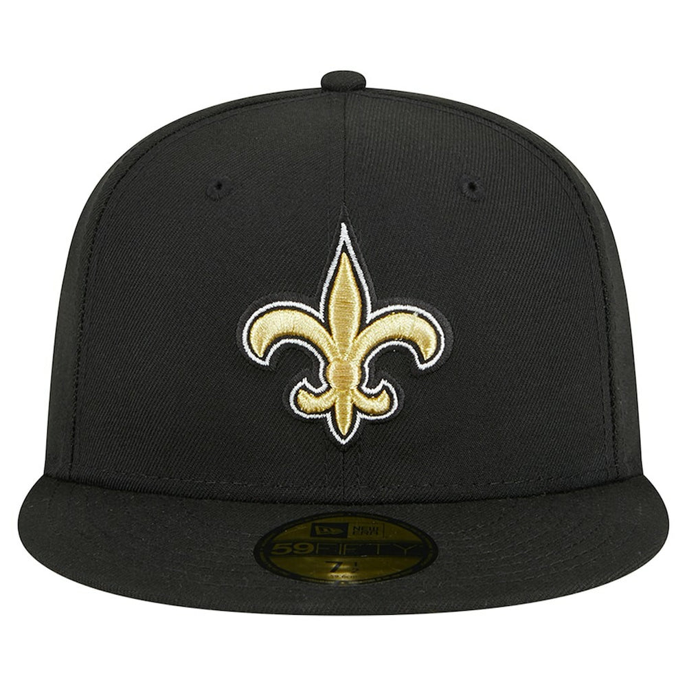 New Orleans Saints New Era Main 59FIFTY Fitted Hat Black | NFL