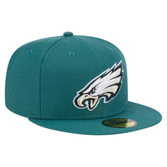 Philadelphia Eagles New Era Main 59FIFTY Fitted Hat Midnight Green | NFL