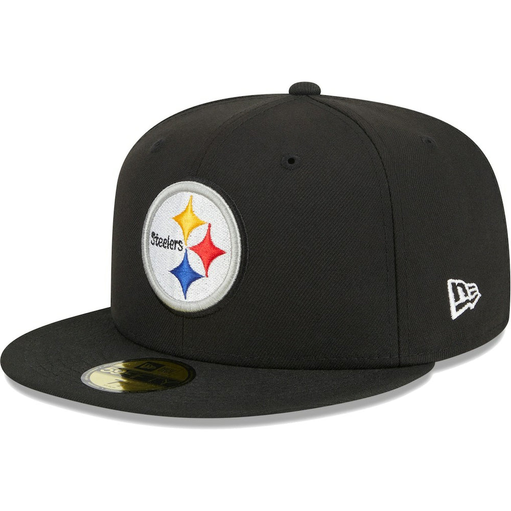 Pittsburgh Steelers New Era Main 59FIFTY Fitted Hat Black | NFL