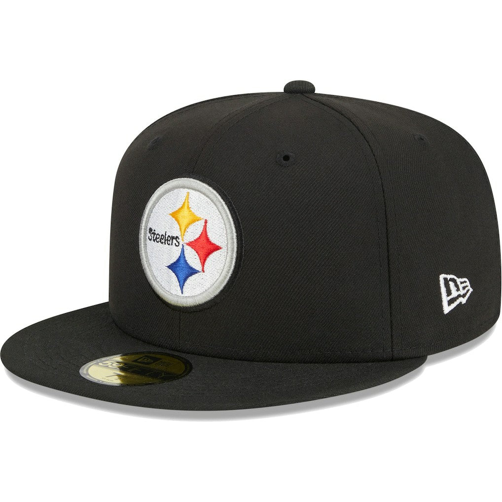 Pittsburgh Steelers New Era Main 59FIFTY Fitted Hat Black | NFL