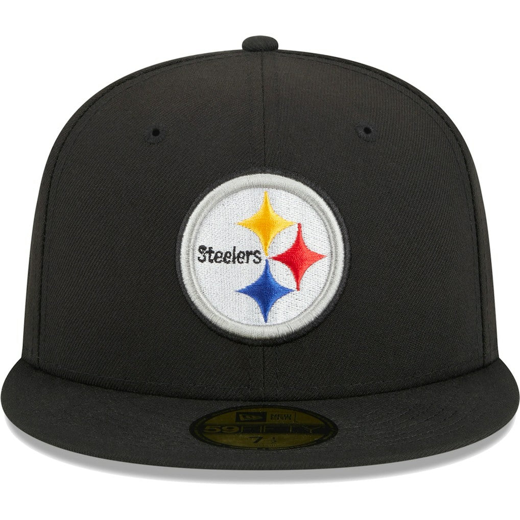 Pittsburgh Steelers New Era Main 59FIFTY Fitted Hat Black | NFL