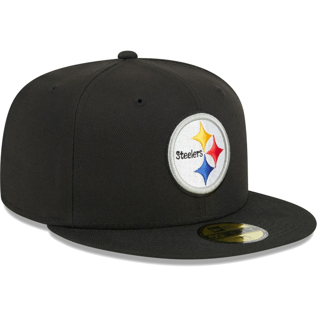 Pittsburgh Steelers New Era Main 59FIFTY Fitted Hat Black | NFL