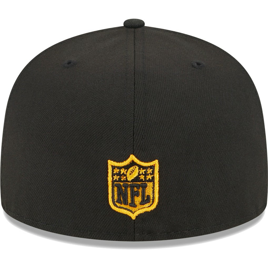 Pittsburgh Steelers New Era Main 59FIFTY Fitted Hat Black | NFL
