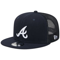 Atlanta Braves New Era Team Color Trucker 9FIFTY Snapback Hat - MLB