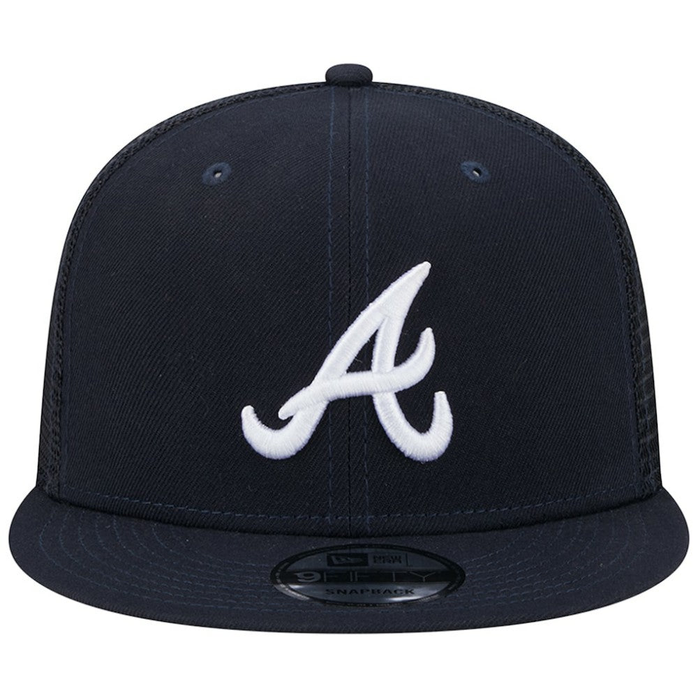 Atlanta Braves New Era Team Color Trucker 9FIFTY Snapback Hat - MLB