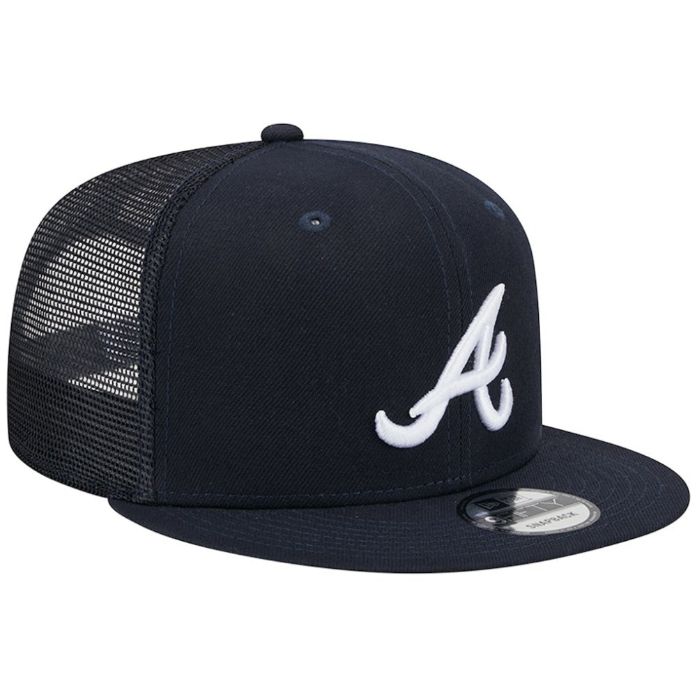 Atlanta Braves New Era Team Color Trucker 9FIFTY Snapback Hat - MLB
