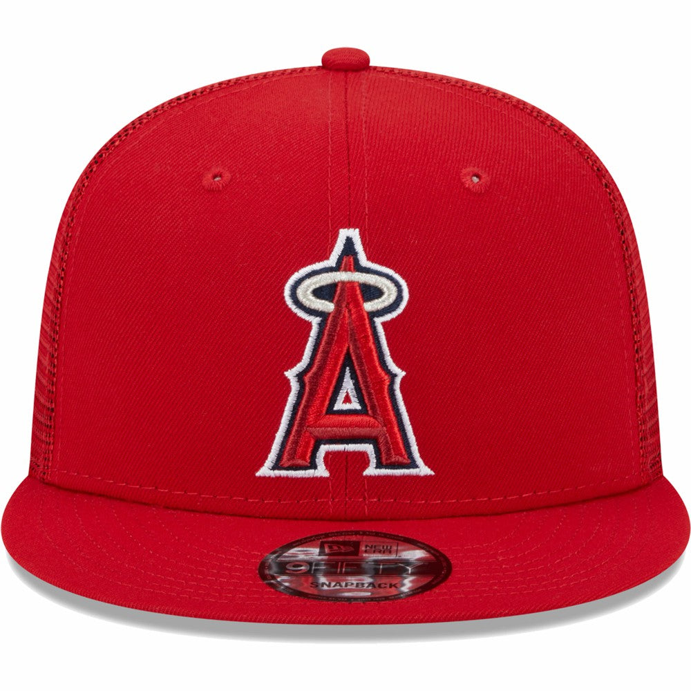 Los Angeles Angels New Era Team Color Trucker 9FIFTY Snapback Hat - MLB