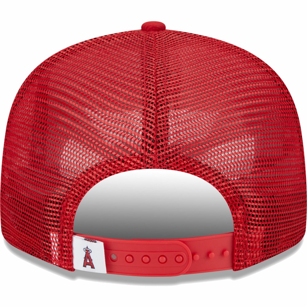 Los Angeles Angels New Era Team Color Trucker 9FIFTY Snapback Hat - MLB