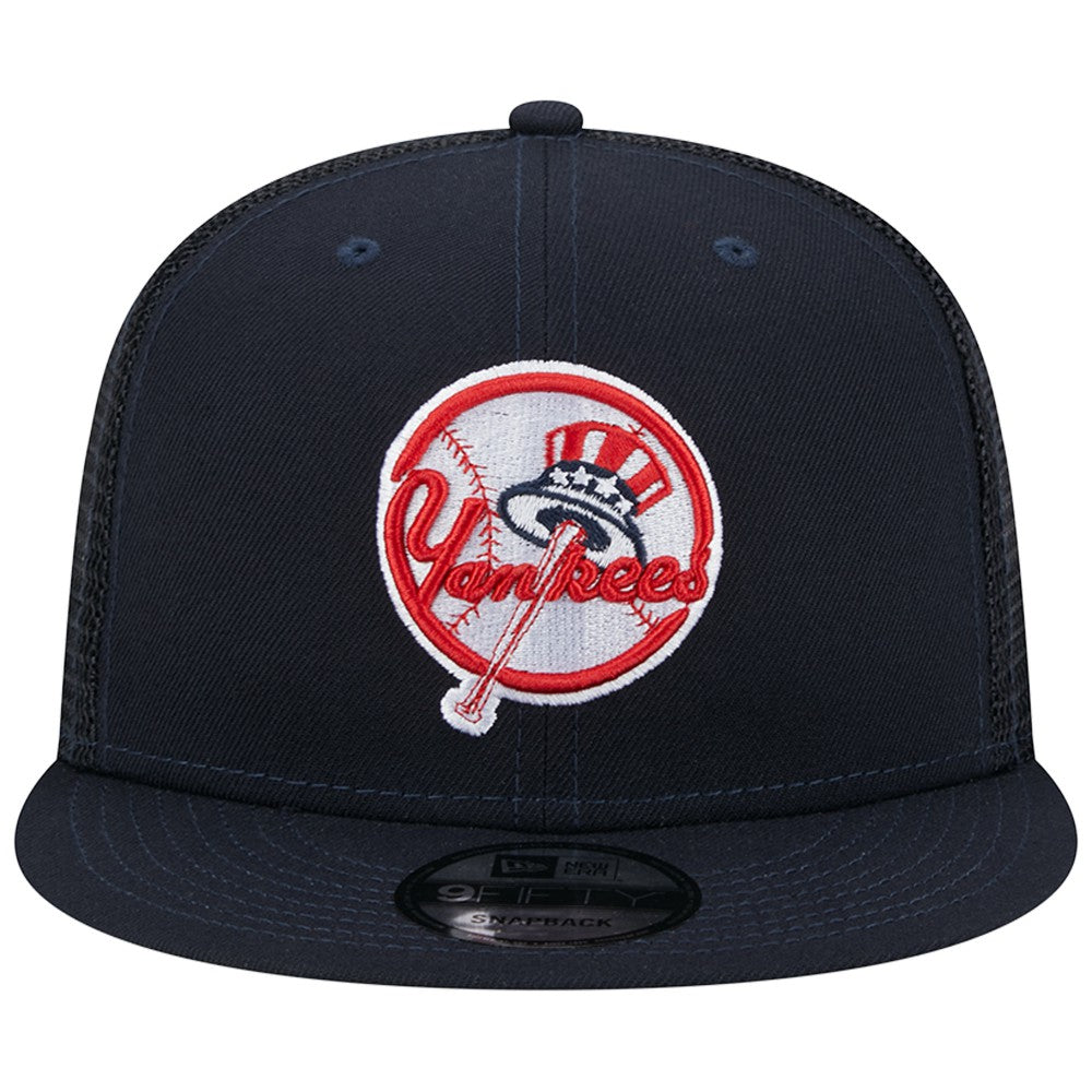 New York Yankees New Era Team Color Trucker 9FIFTY Snapback Hat - MLB