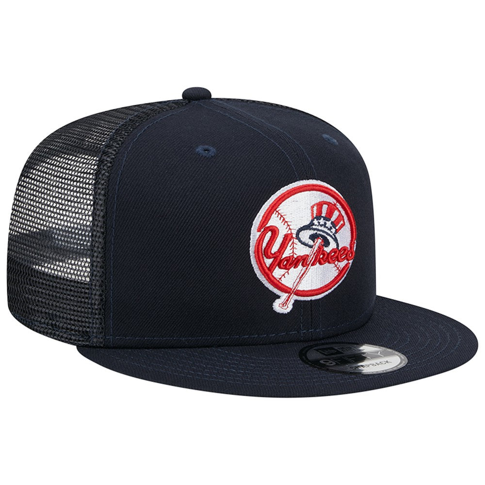 New York Yankees New Era Team Color Trucker 9FIFTY Snapback Hat - MLB