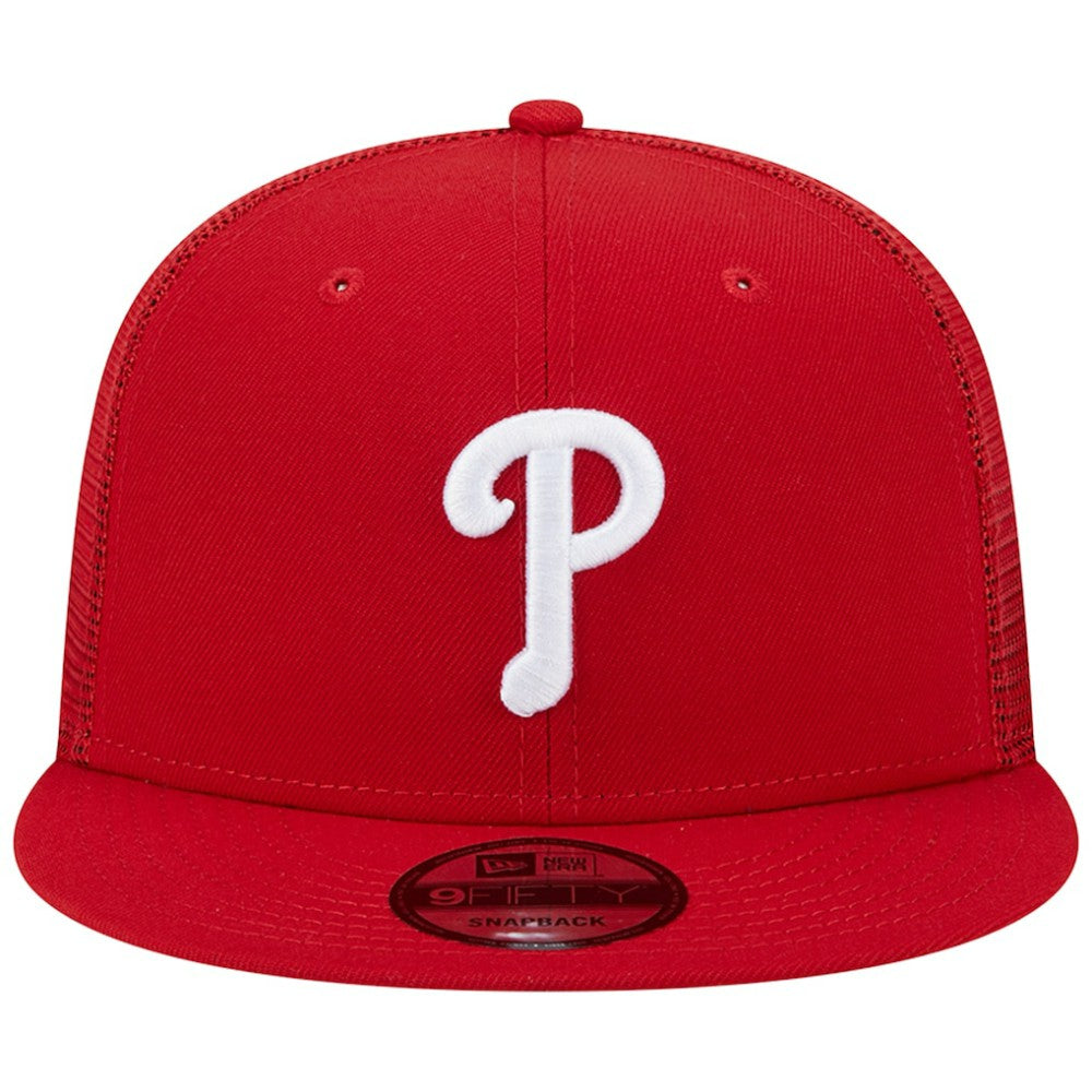Philadelphia Phillies New Era Team Color Trucker 9FIFTY Snapback Hat - MLB