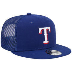 Texas Rangers New Era Team Color Trucker 9FIFTY Snapback Hat - MLB