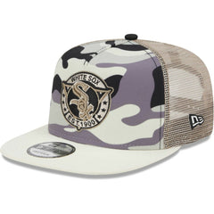 Chicago White Sox New Era Chrome Camo A-Frame 9FIFTY Trucker Snapback Hat - MLB