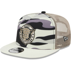 San Francisco Giants New Era Chrome Camo A-Frame 9FIFTY Trucker Snapback Hat - MLB