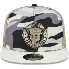 San Francisco Giants New Era Chrome Camo A-Frame 9FIFTY Trucker Snapback Hat - MLB