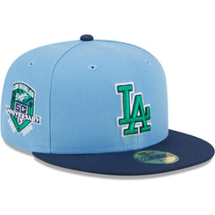 Los Angeles Dodgers New Era Green Undervisor 59FIFTY Fitted Hat - MLB