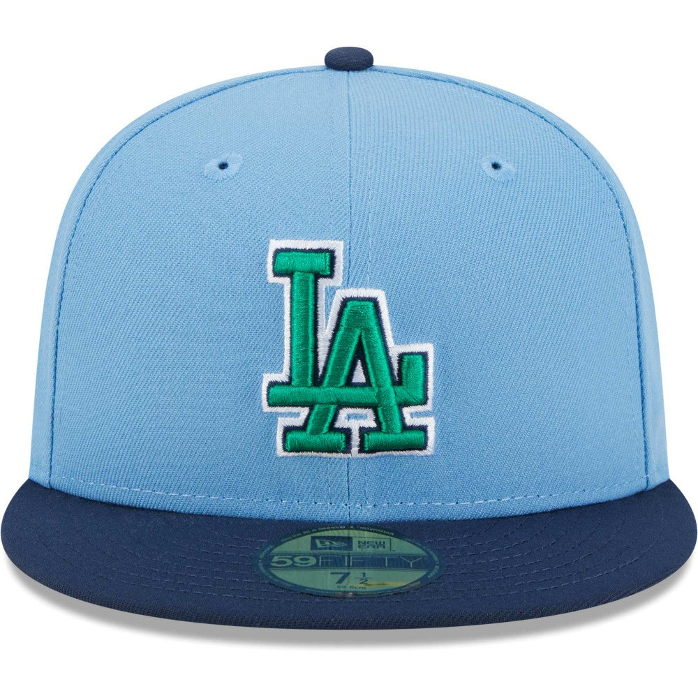 Los Angeles Dodgers New Era Green Undervisor 59FIFTY Fitted Hat - MLB