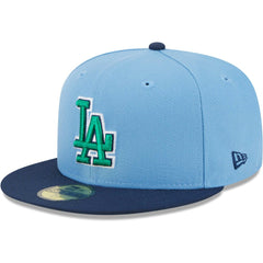 Los Angeles Dodgers New Era Green Undervisor 59FIFTY Fitted Hat - MLB