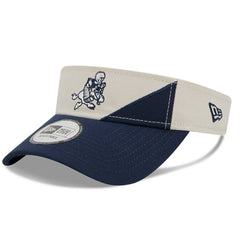 Dallas Cowboys New Era 2023 Sideline Historic Adjustable Visor Cream/Navy | NFL
