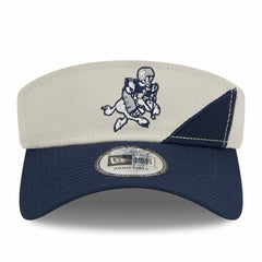 Dallas Cowboys New Era 2023 Sideline Historic Adjustable Visor Cream/Navy | NFL