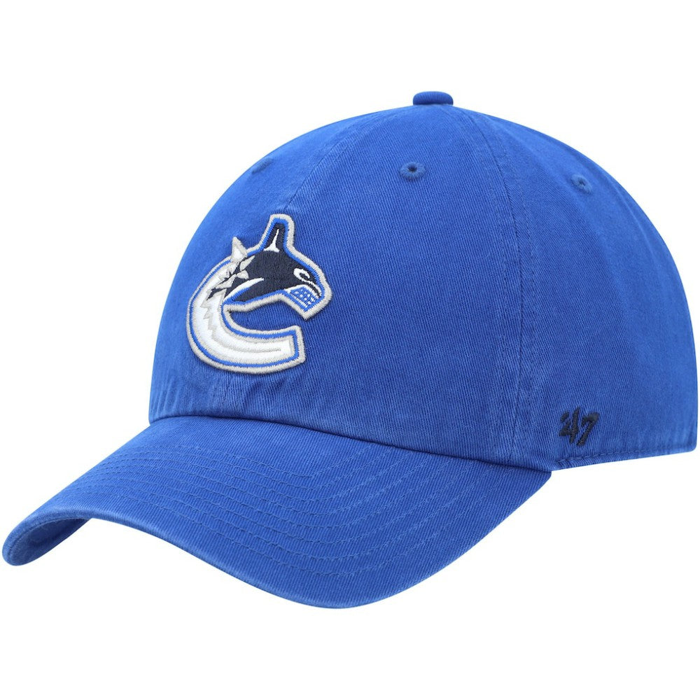 Vancouver Canucks '47 Team Clean Up Adjustable Hat - Blue - NHL