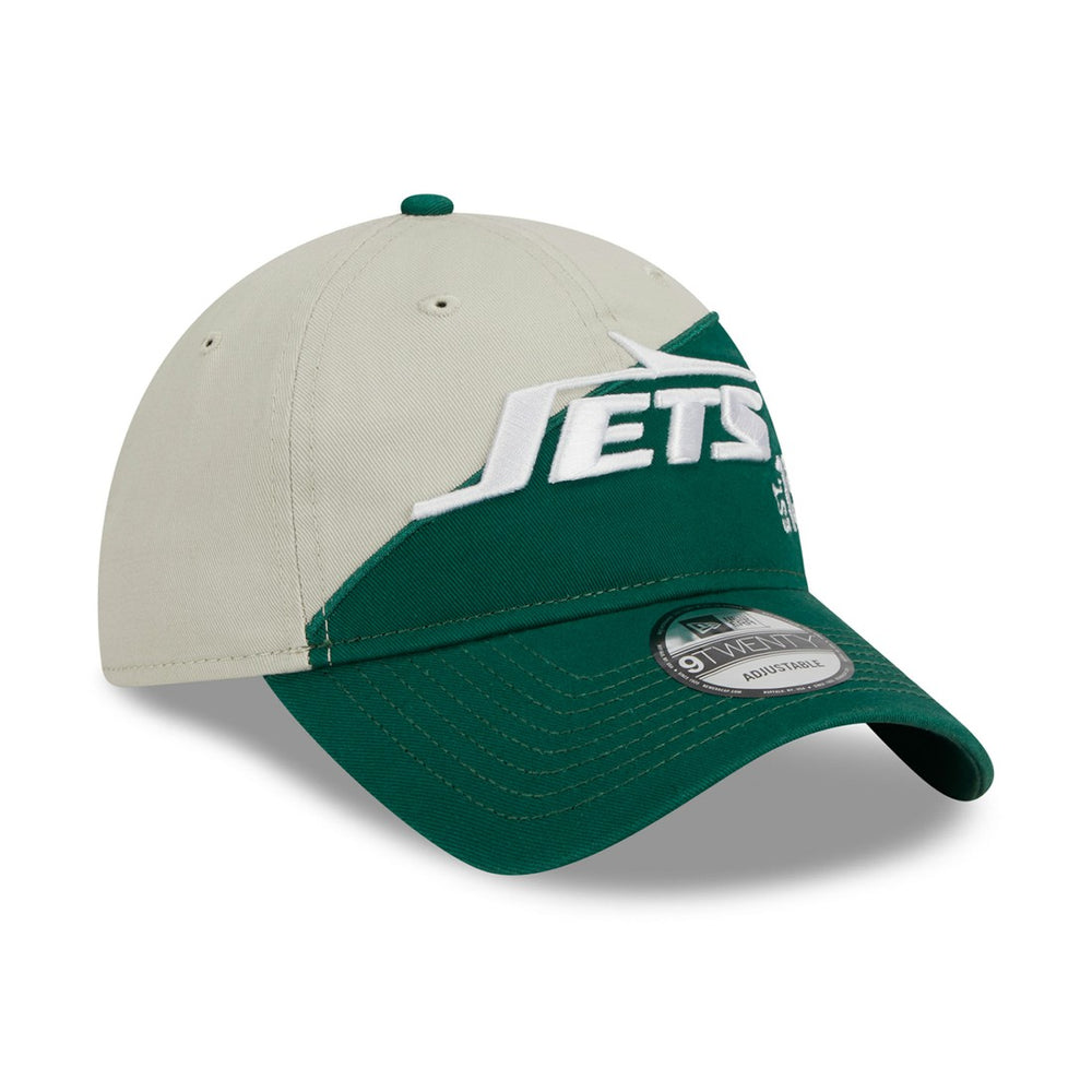 New York Jets New Era 2023 Sideline Historic 9TWENTY Adjustable Hat Cream/Green | NFL