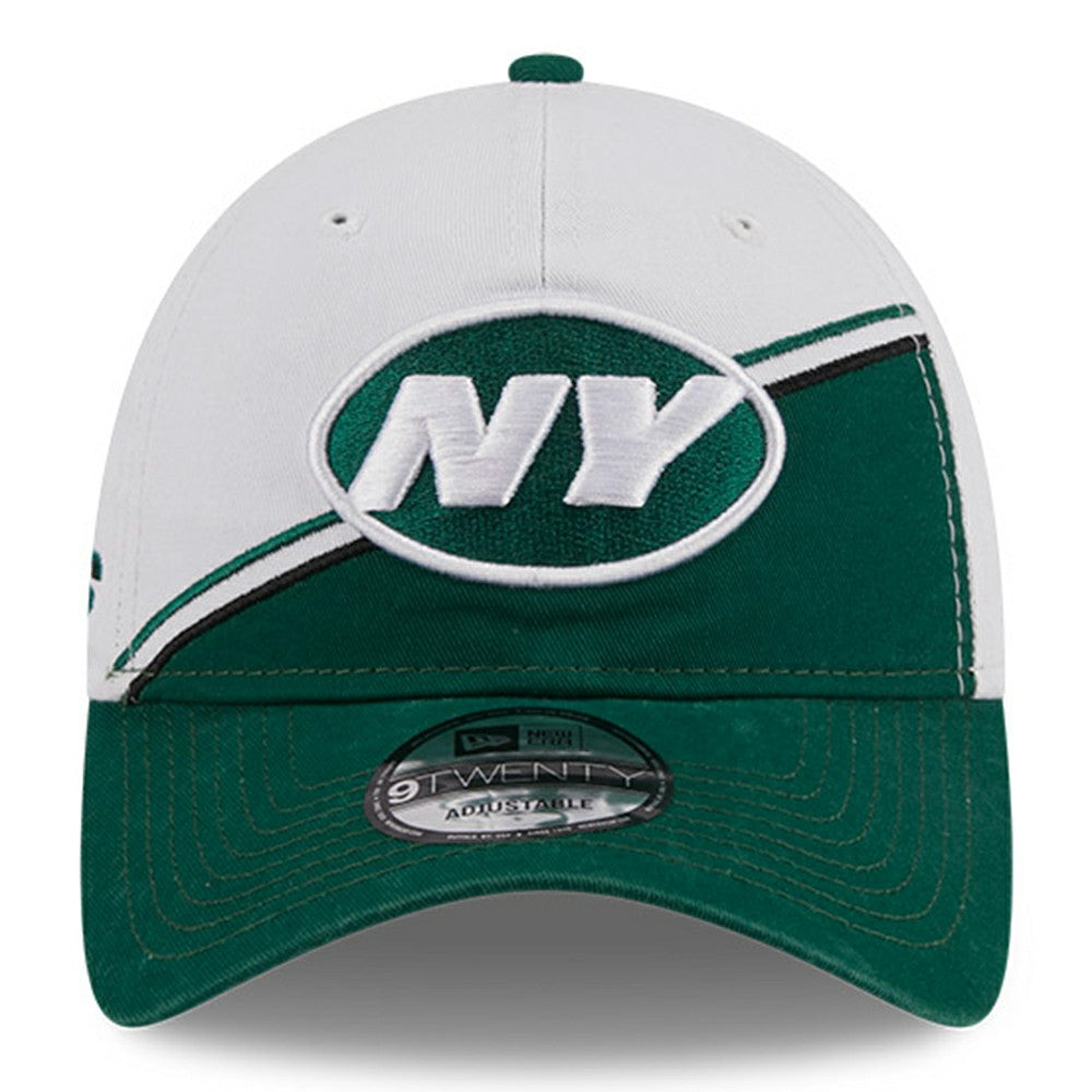 New York Jets New Era 2023 Sideline 9TWENTY Adjustable Hat White/Green | NFL