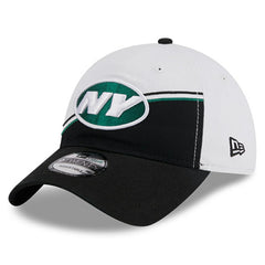 New York Jets New Era 2023 Sideline 9TWENTY Adjustable Hat White/Black | NFL