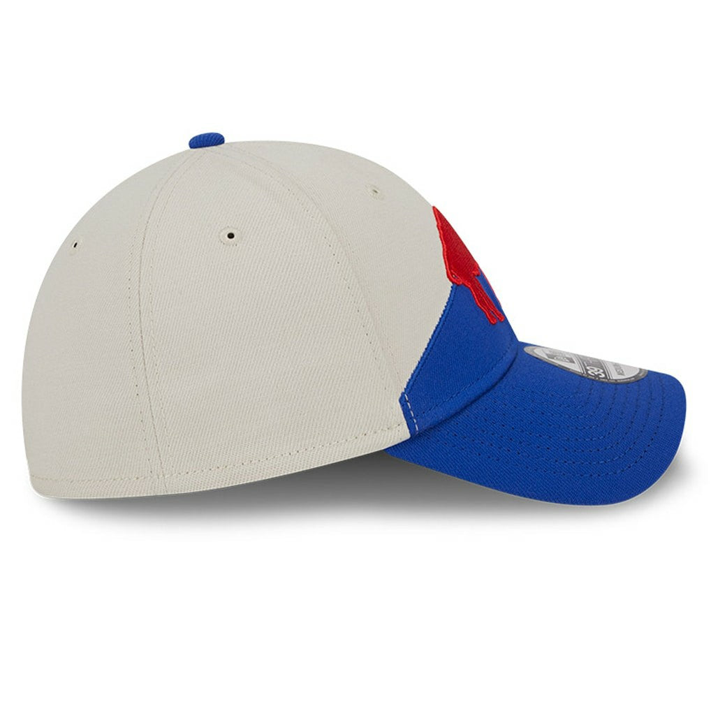 Buffalo Bills New Era 2023 Sideline Historic 39THIRTY Flex Hat Cream/Royal | NFL