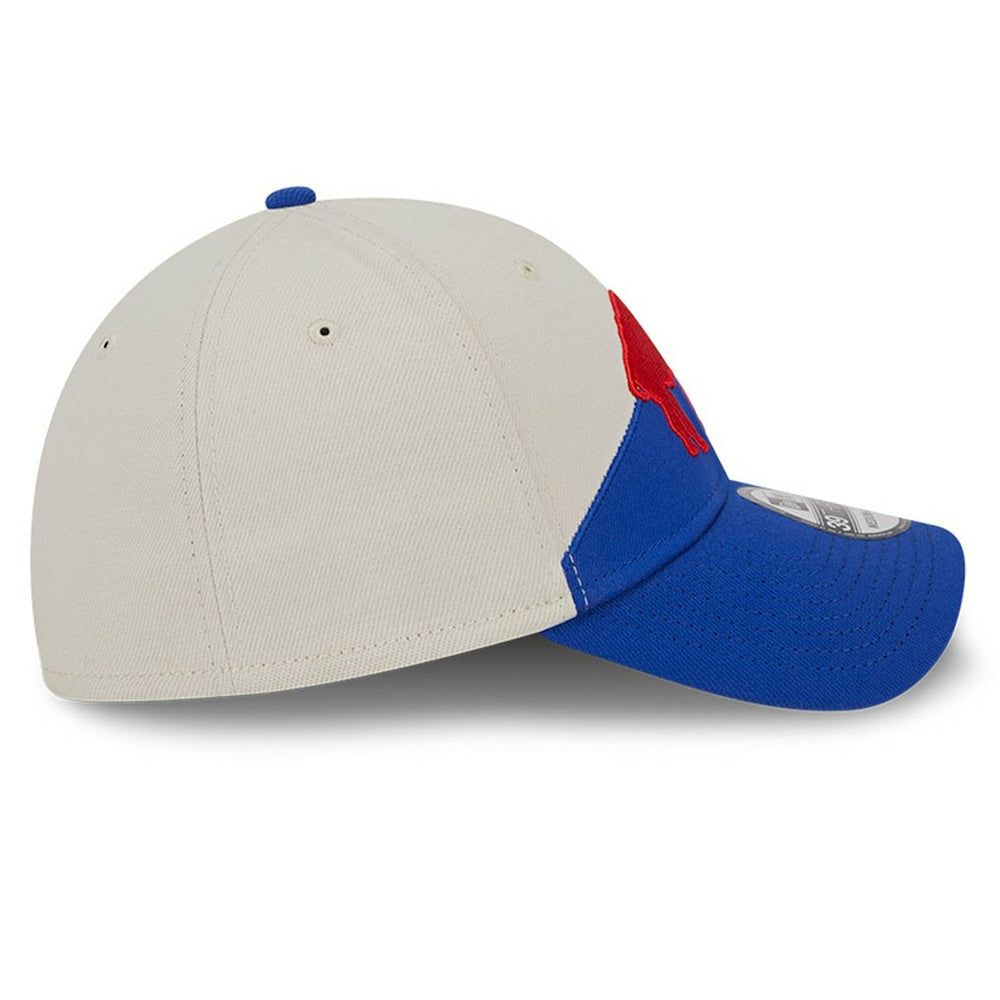 Buffalo Bills New Era 2023 Sideline Historic 39THIRTY Flex Hat Cream/Royal | NFL