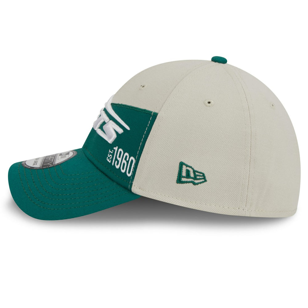 New York Jets New Era 2023 Sideline Historic 39THIRTY Flex Hat Cream/Kelly Green | NFL