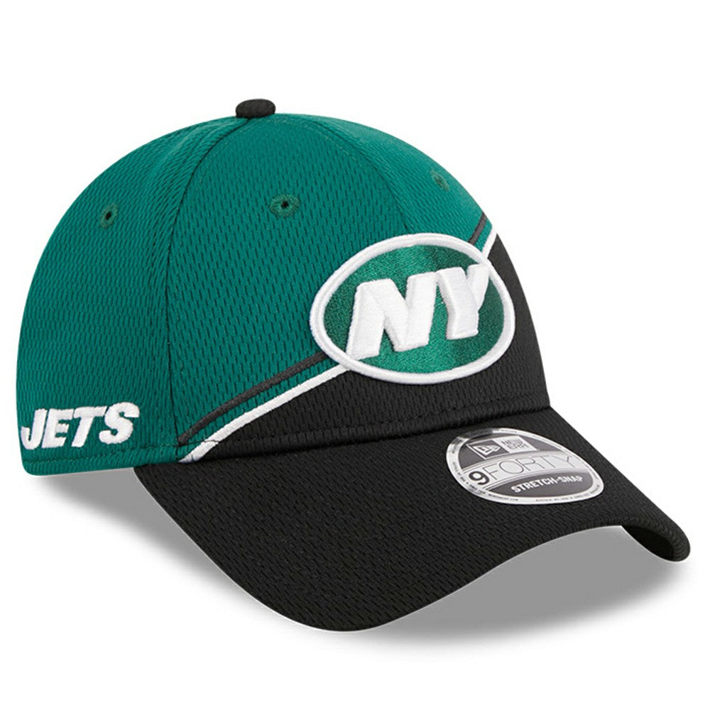 New York Jets New Era 2023 Sideline 9FORTY Adjustable Hat Green/Black | NFL